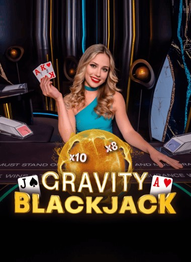 Gravity Blackjack slot visual from ICONIC21 available on bizzocasino2.de